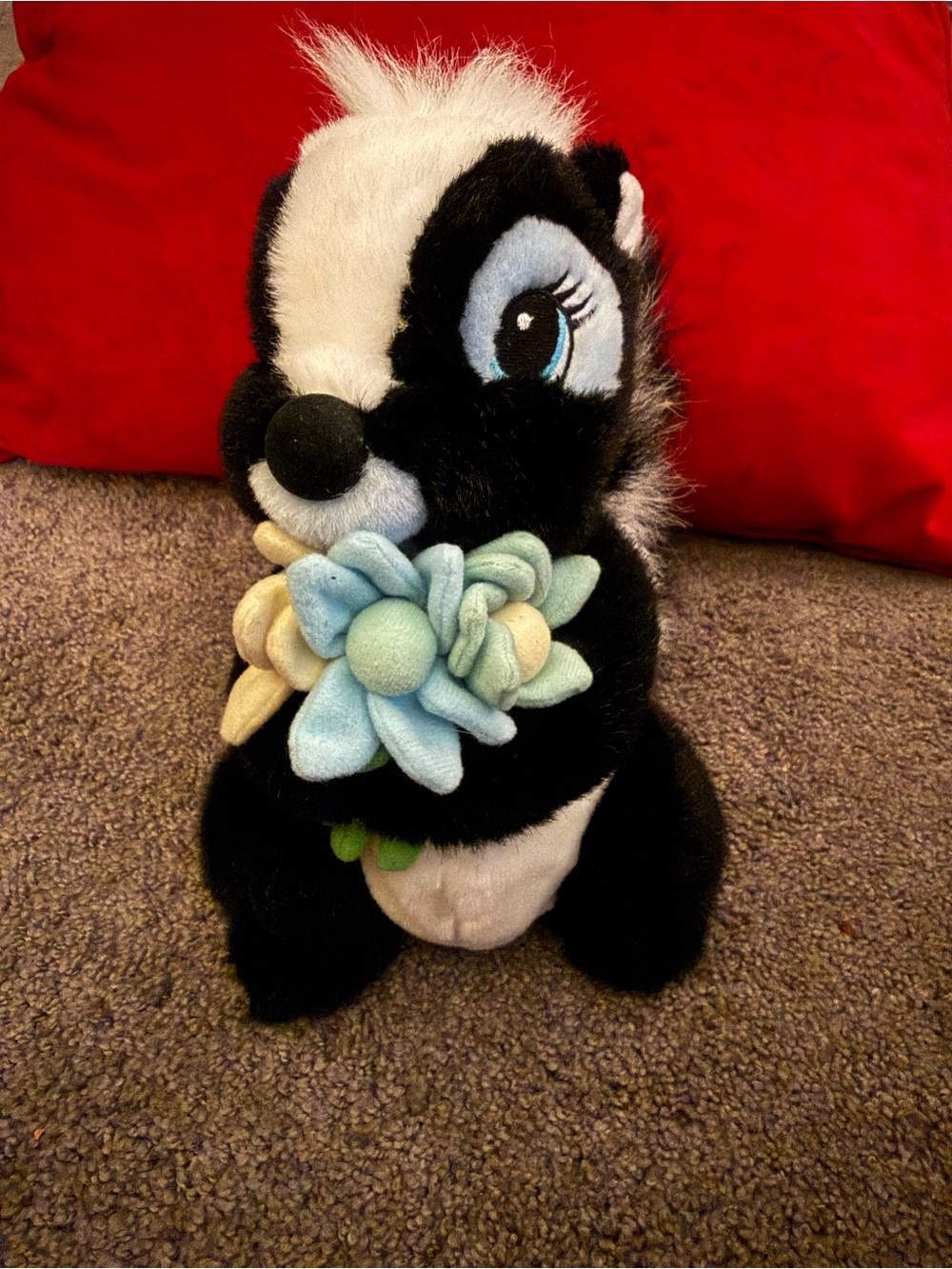 Flower Vintage Disney Bambi Skunk Plush 1990’s